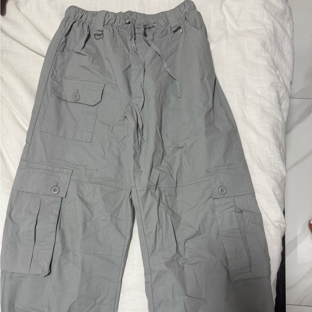 Women's Gray Cargo Pants